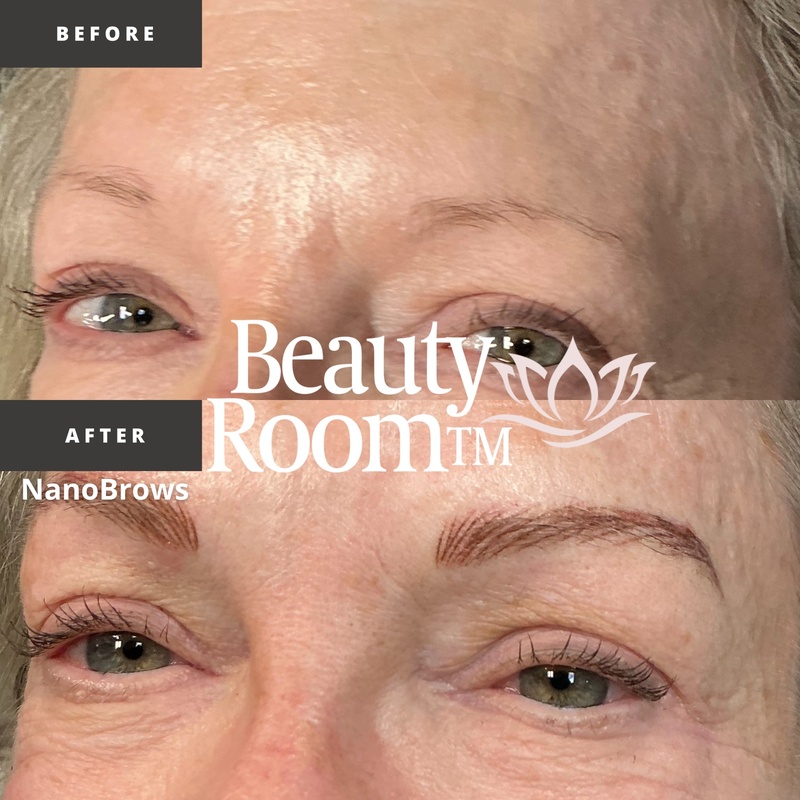 Permanent Makeup before and after — NanoBrows